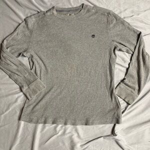 Timberland Men's Long Sleeve Gray Tee